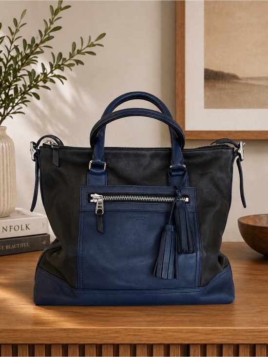 Coach Handbags - Coach Legacy Color Block Tote Bag